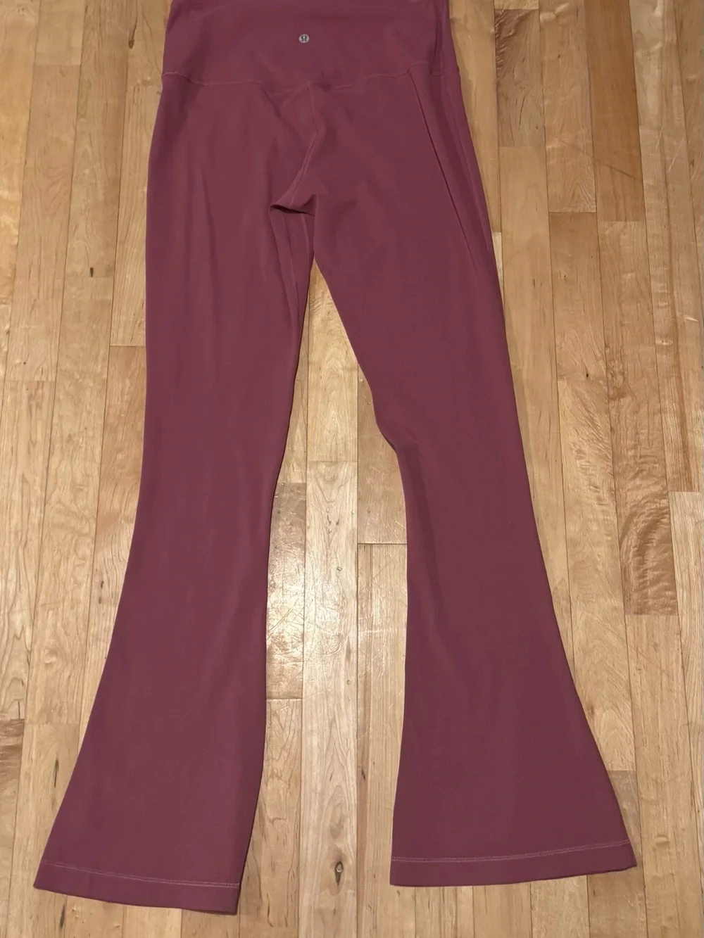 Lululemon High Rise Align Mini Flare Leggings in Washed Mauve